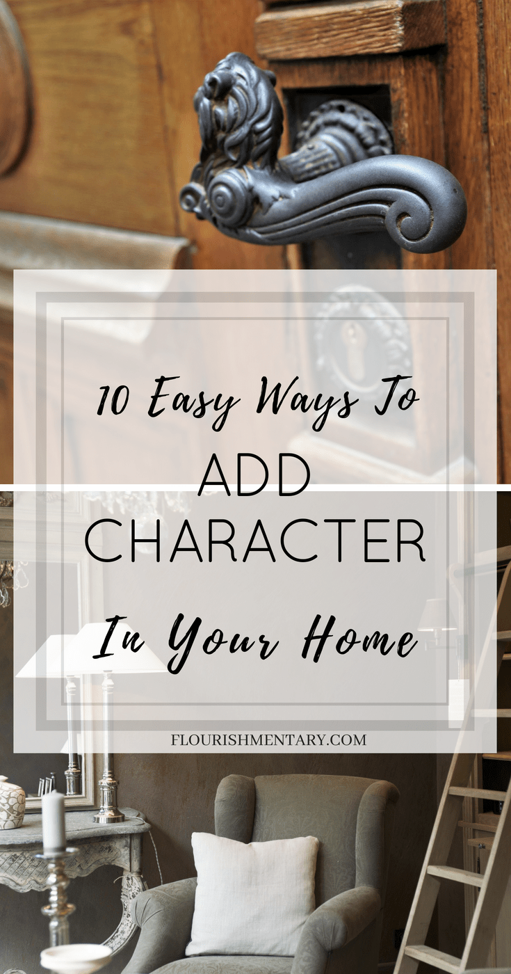 easy ways to ad character to home
