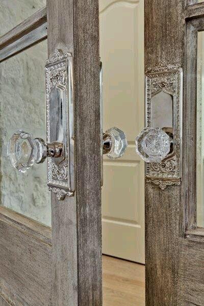 glass door knob to add character to home