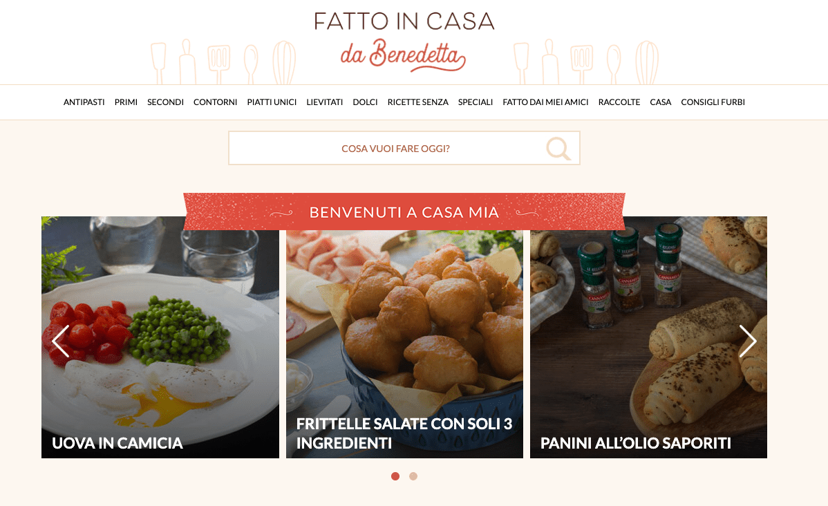 Lots of Italian recipe ideas on "Fatto In Casa Da Benedetta"