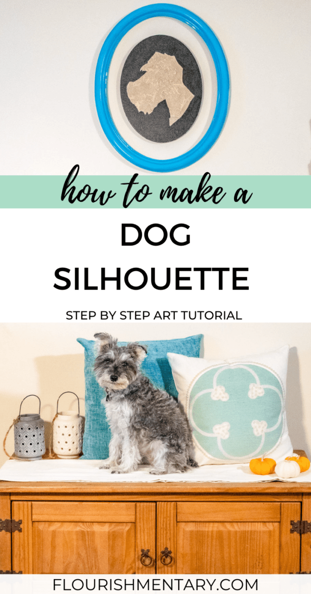 Vintage Style Dog Silhouette Art Tutorial For Pet Lovers