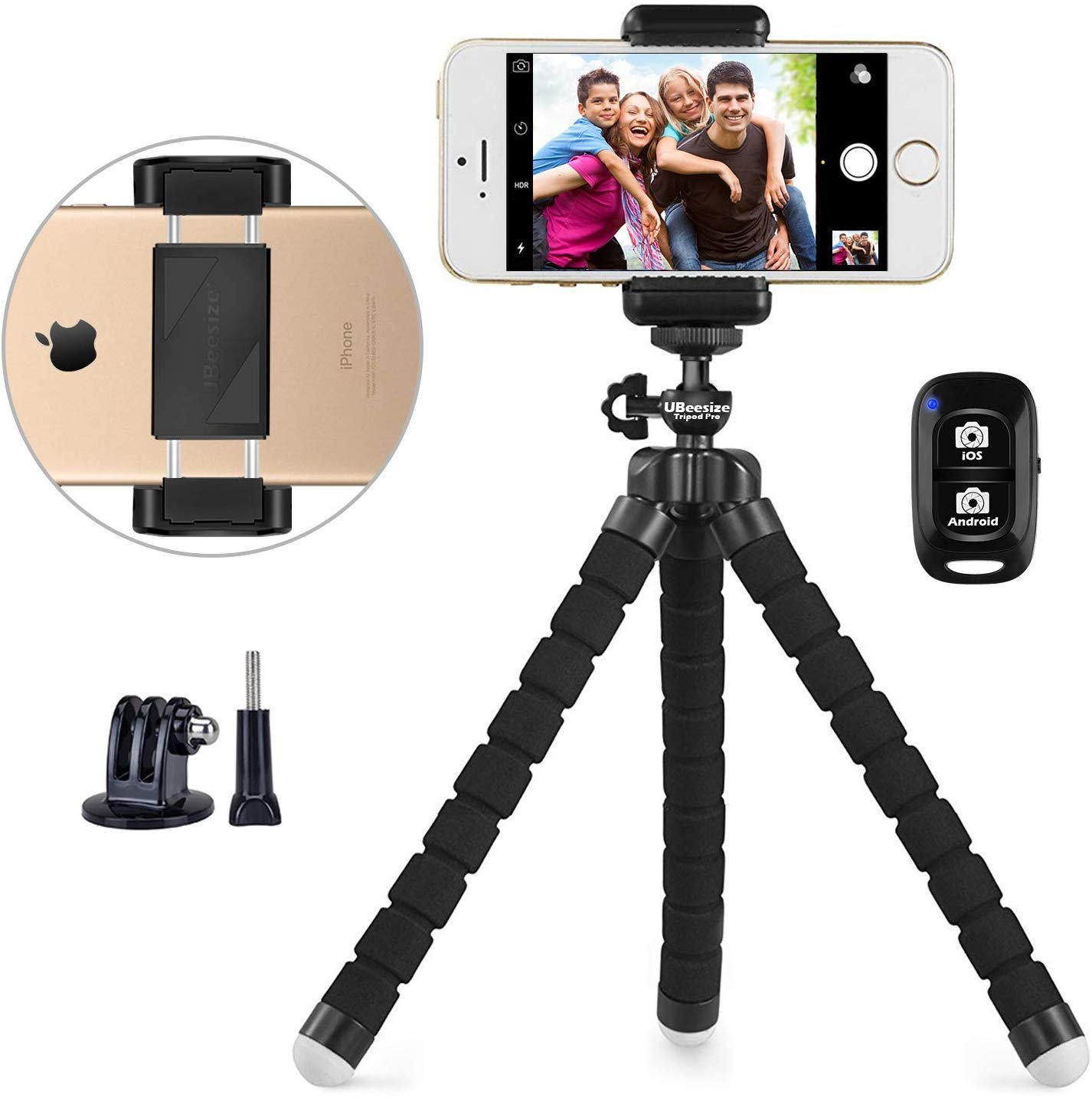 travel tripod with remote for phone