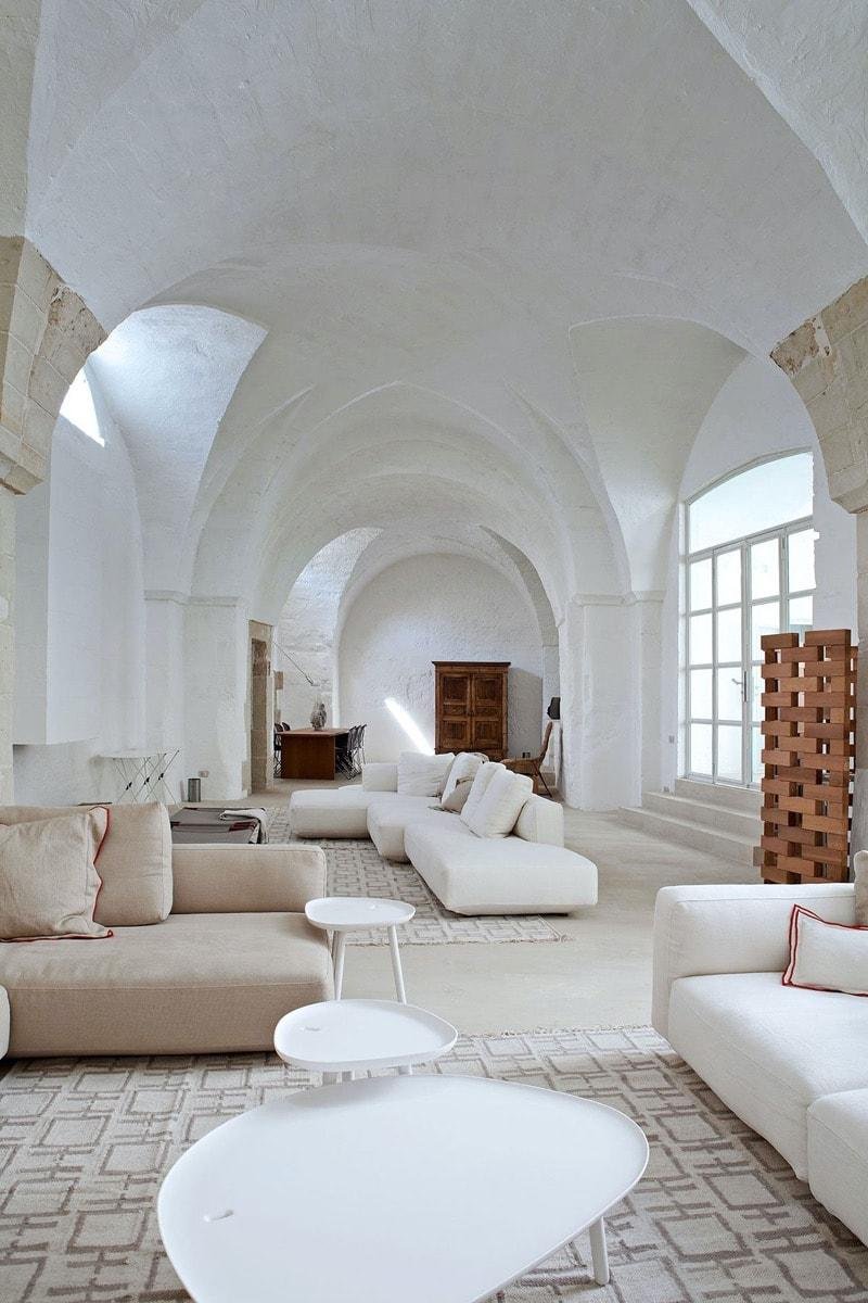 neutral italian living room