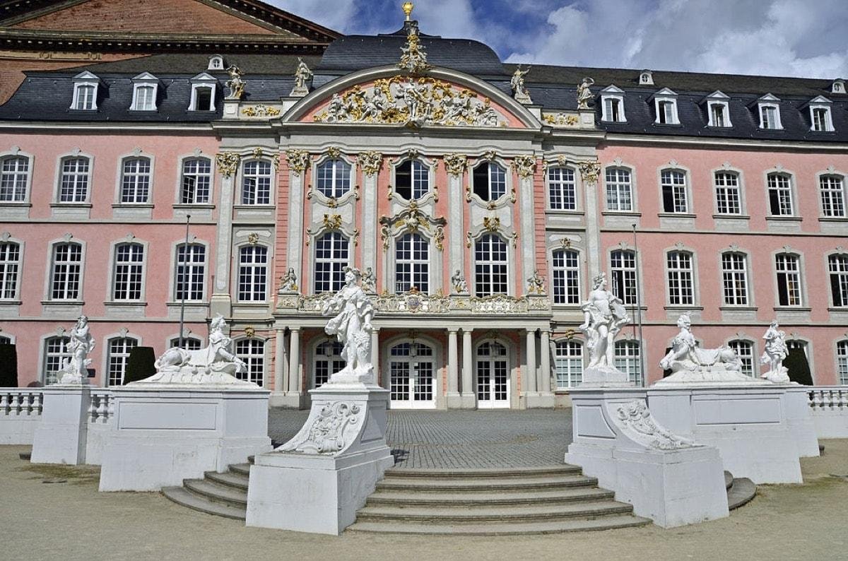 pink castle Electoral Palace (Kurfurstliches Palais), Germany